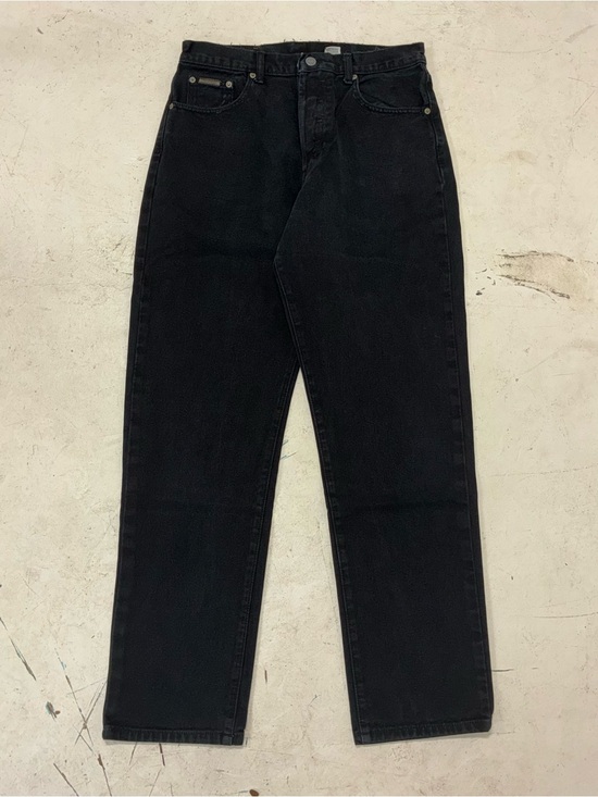 Calvin Klein Denim - Vintage 90s Calvin Klein Women's Straight Leg Jeans — Black
